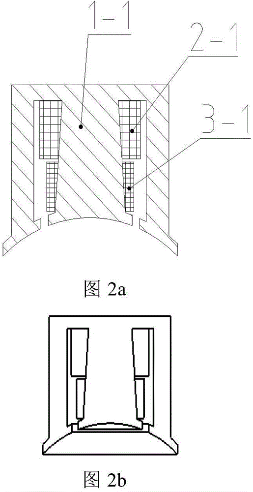 Double-coil axial spherical surface pure electromagnetic bearing