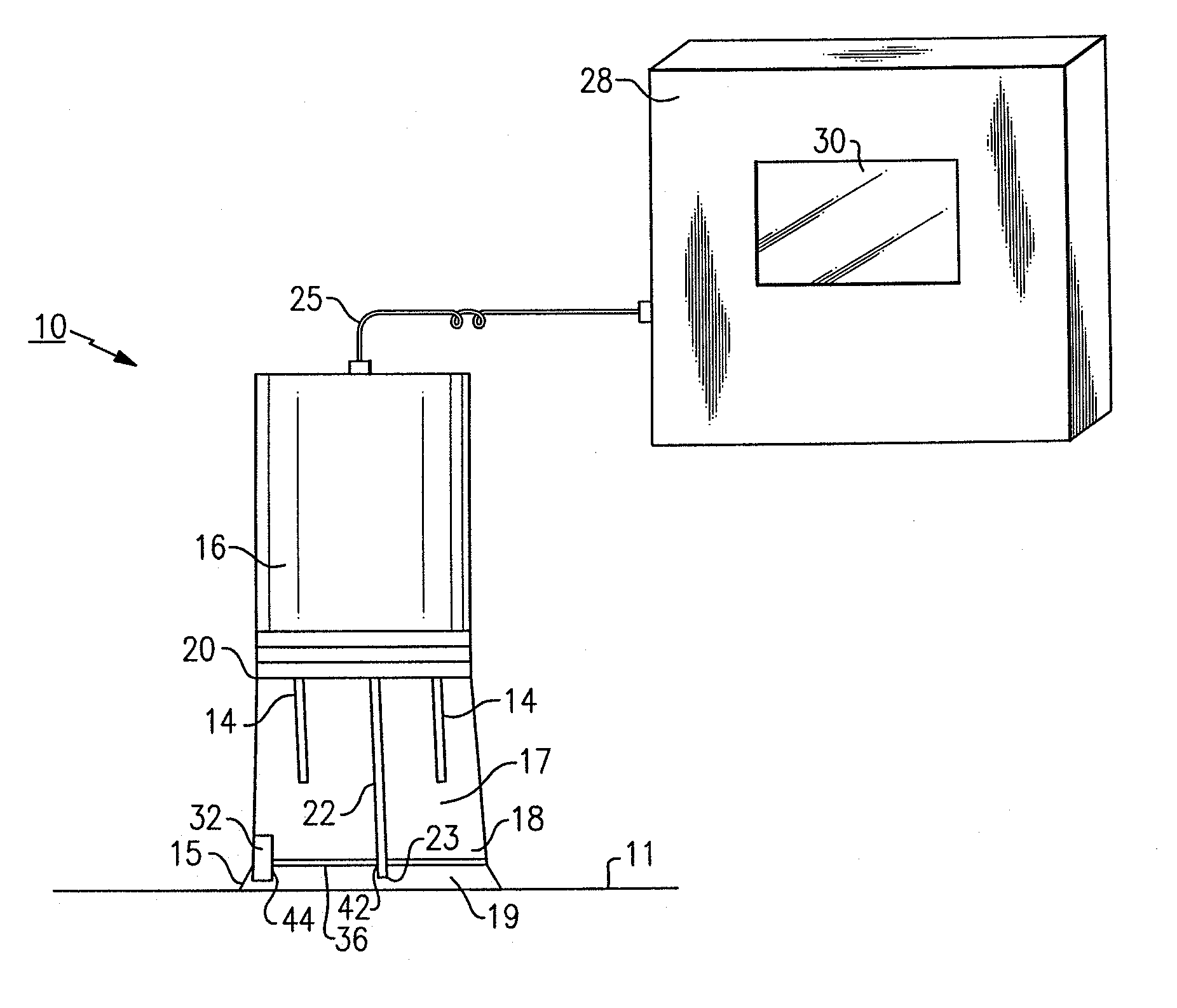 Portable light emitting sampling probe