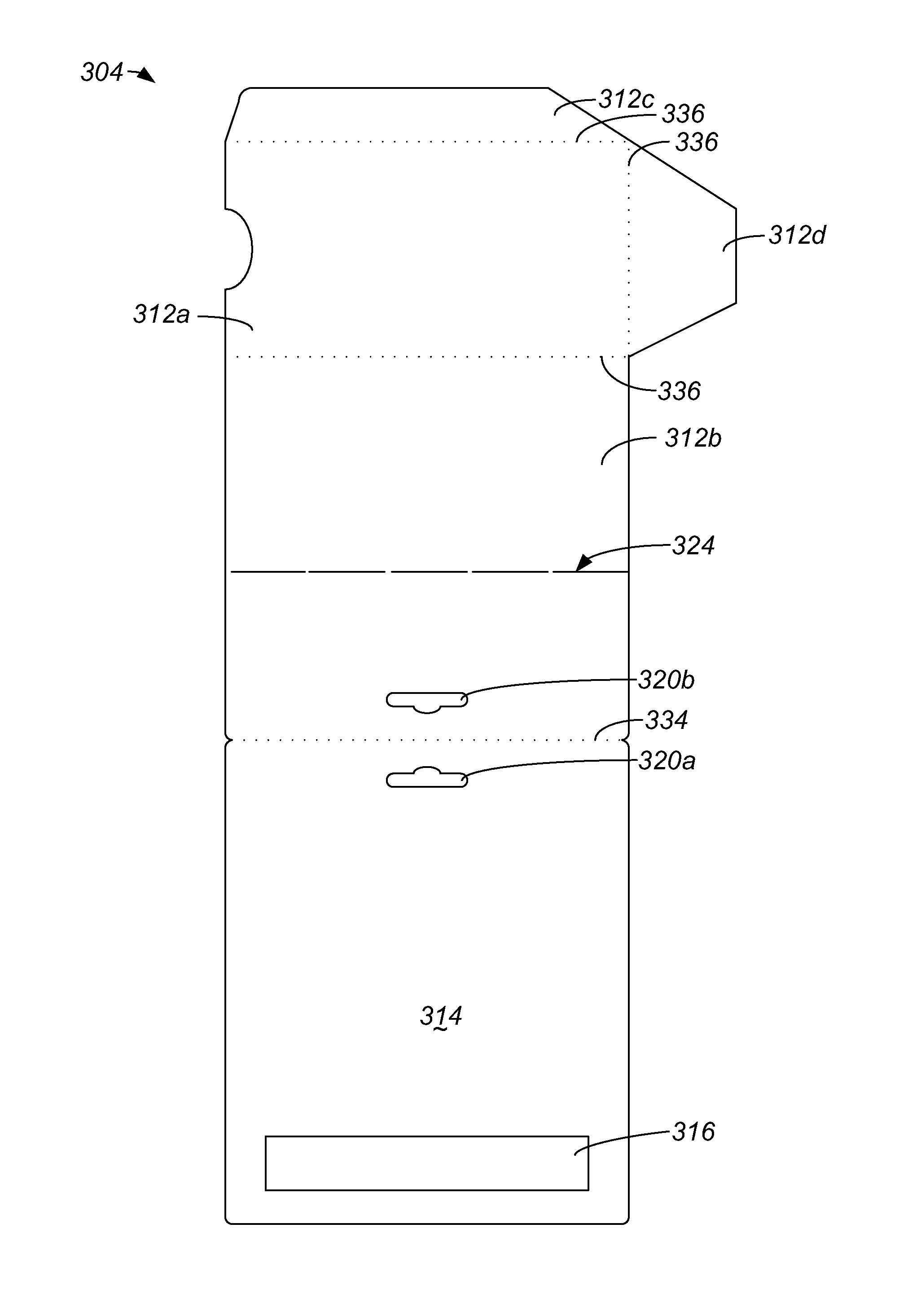 Carrier card arrangement with removable envelope