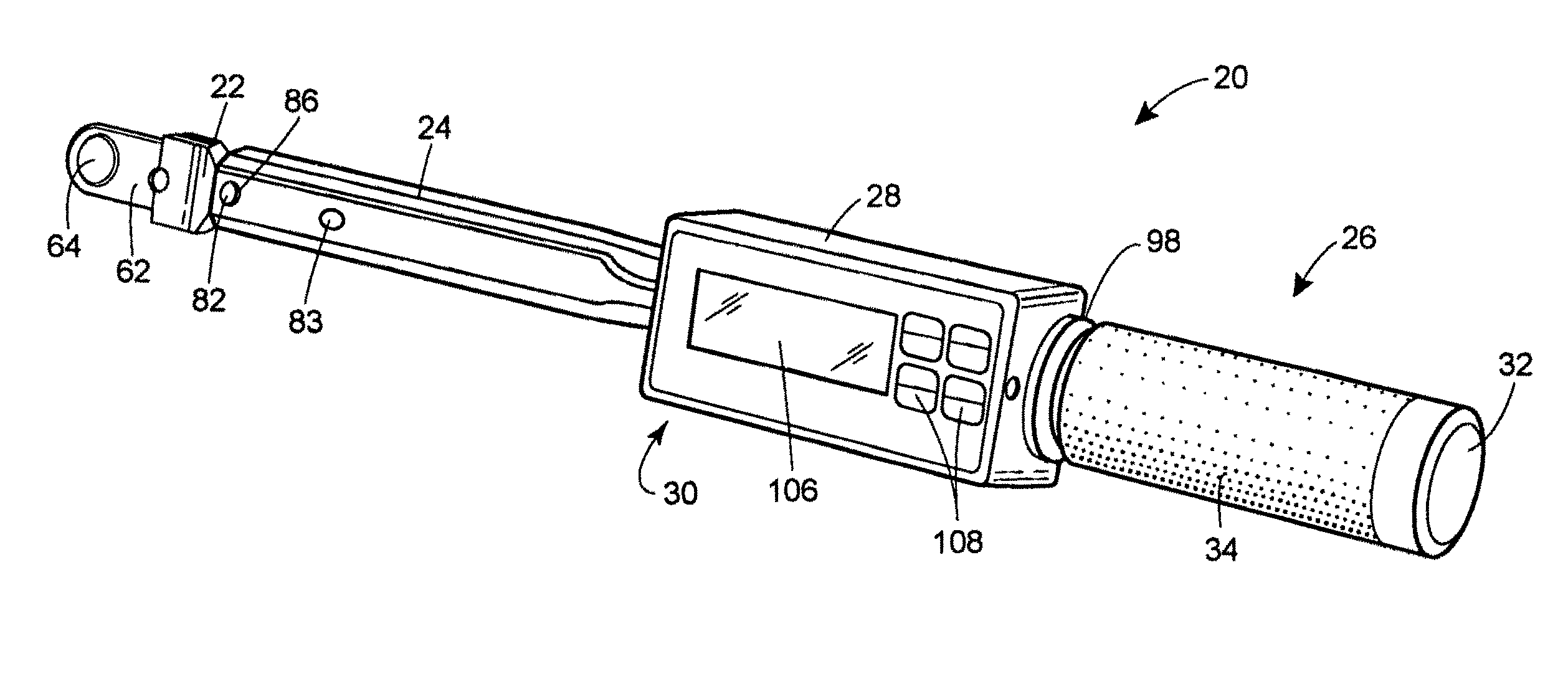 Digital torque wrench