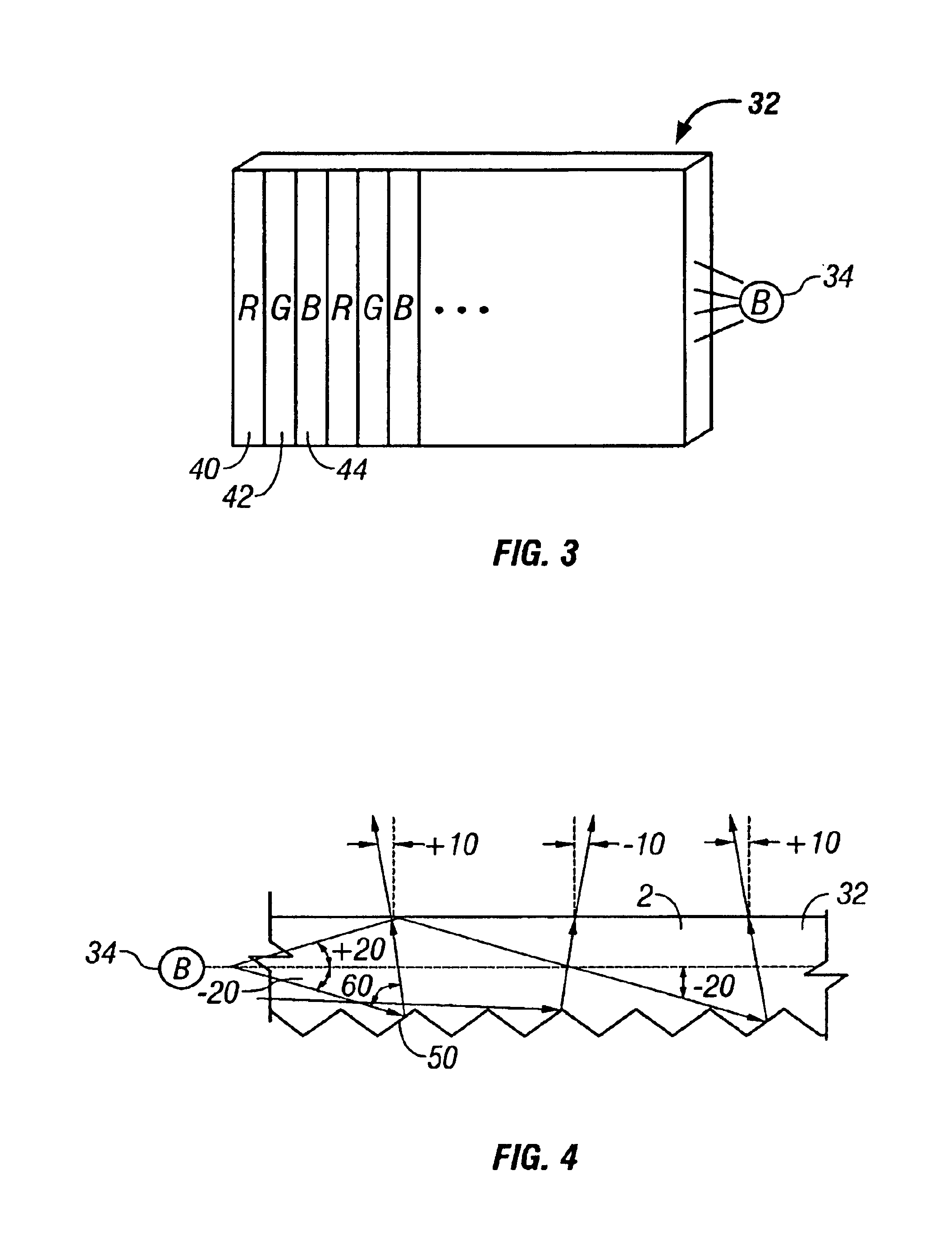 Blue backlight and phosphor layer for a color LCD