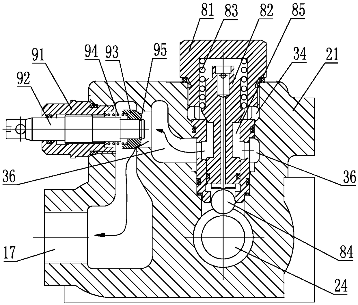 Multi-way valve for tractor and integrated with auto-skip distributor function