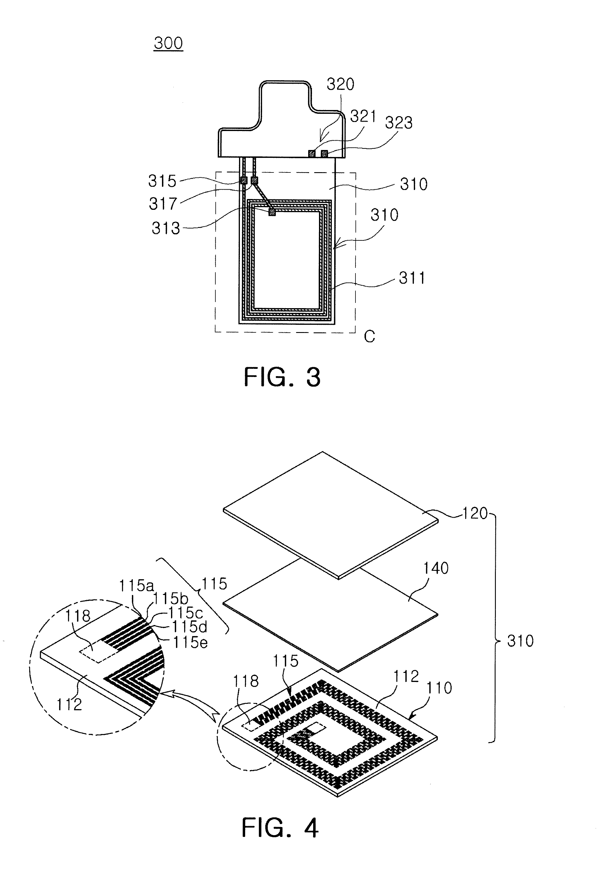 Contactless power transmission device and electronic device having the same