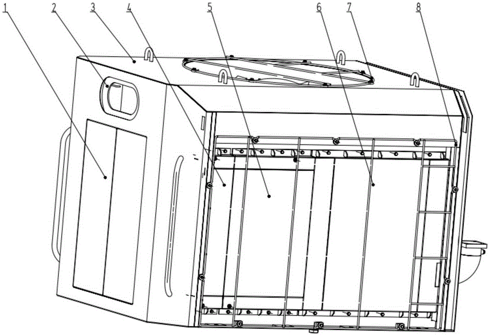 Cooling room for internal combustion locomotive