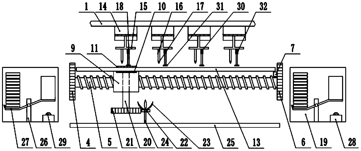 A flange drilling device