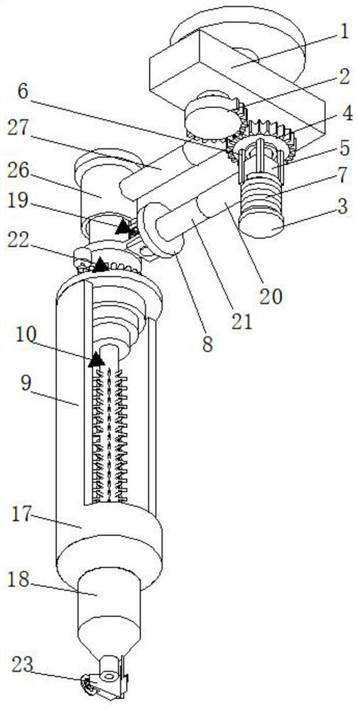 Device for pruning branches and leaves of garden plants