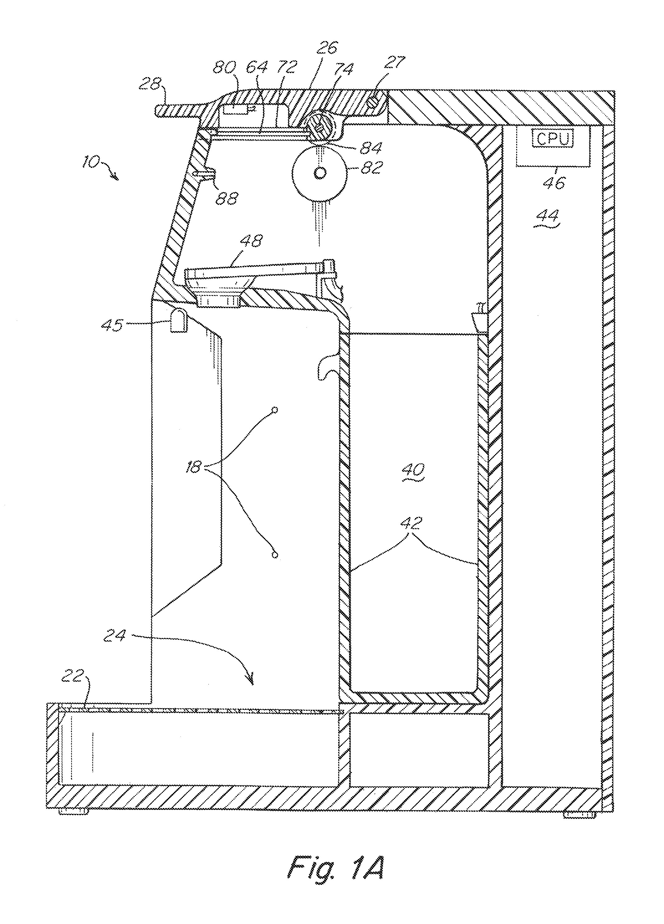 Capsule based system for preparing and dispensing a beverage