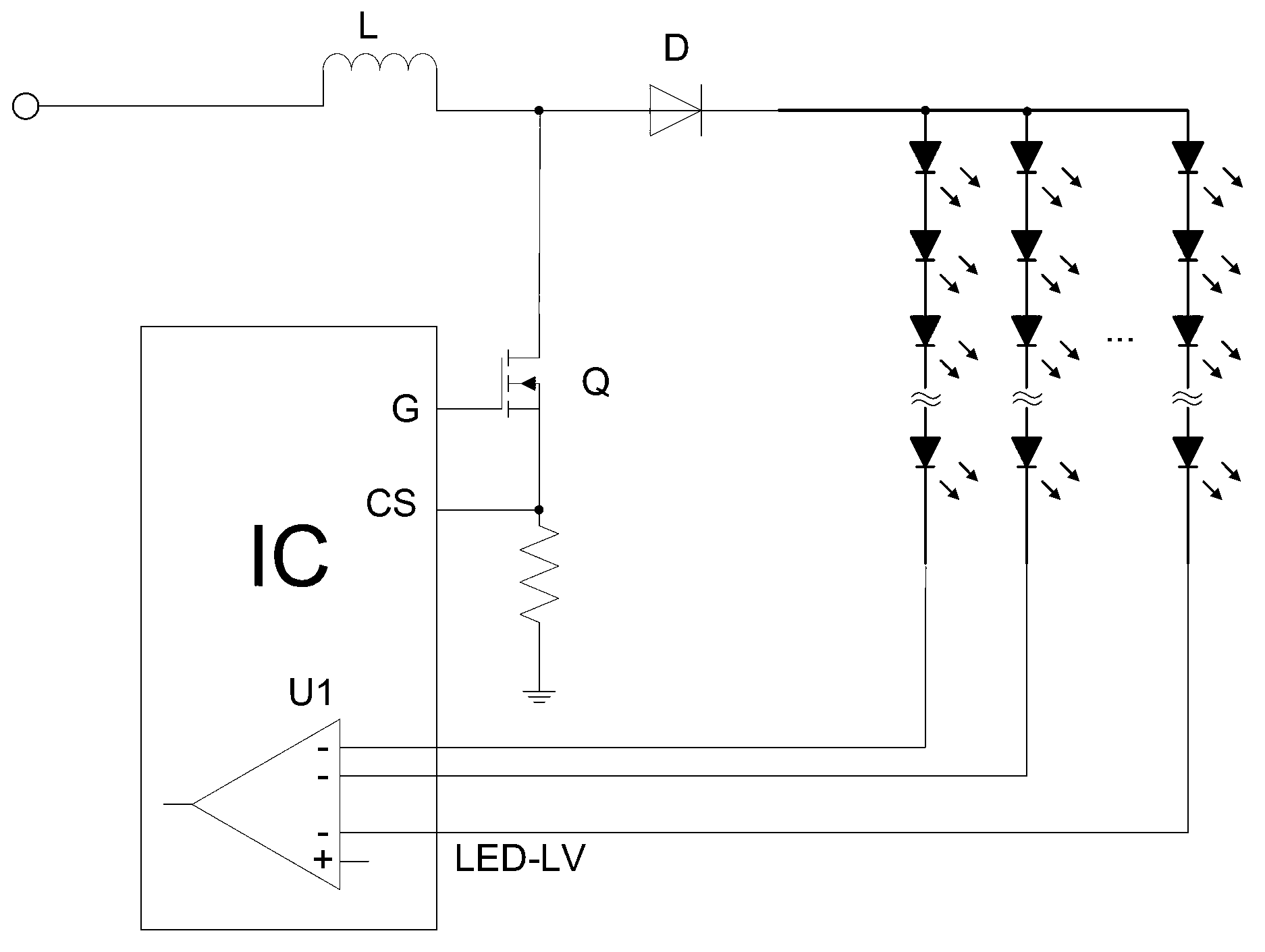 LED backlight driving circuit, driving method and liquid crystal display device