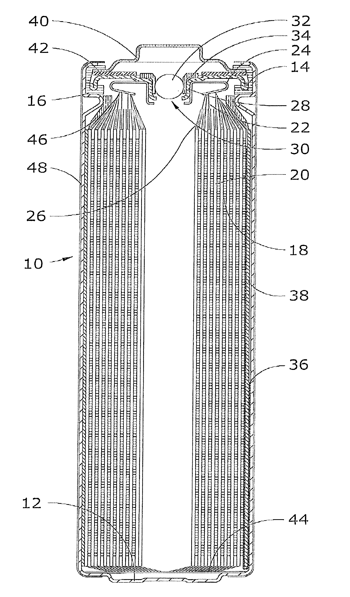 Lithium-Iron Disulfide Cell Design