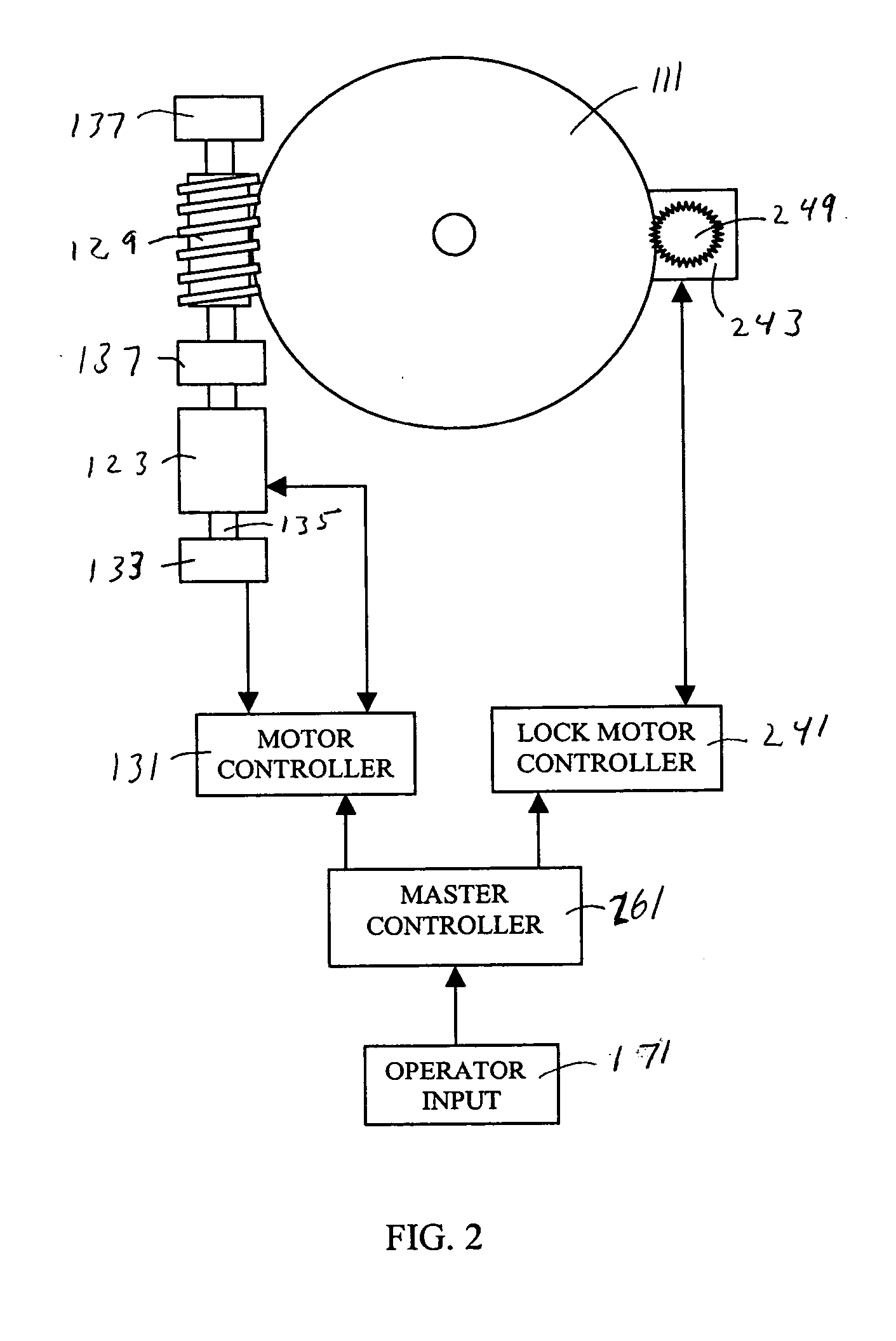 Rotating drive module with position locking mechanism