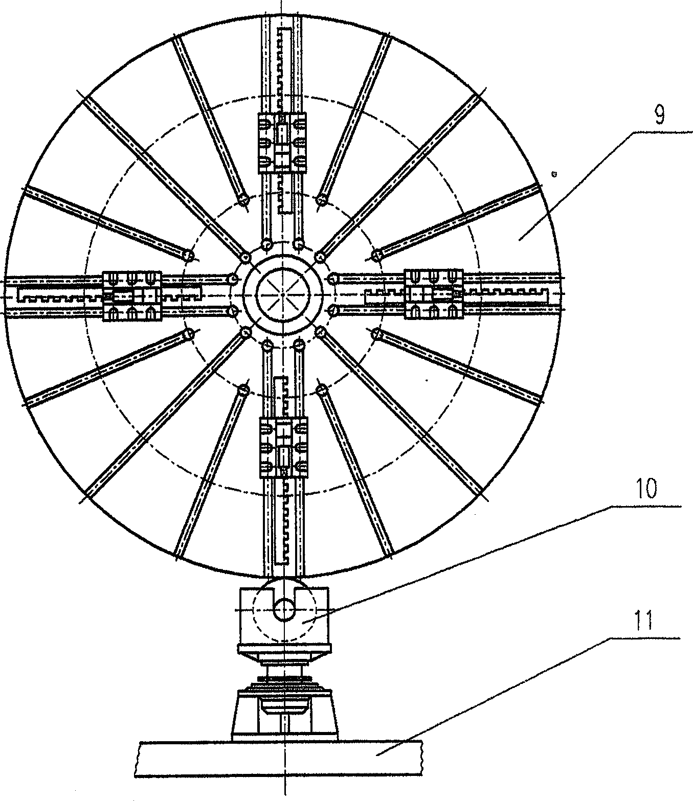 Fabricating method for turning large rudder pintle of fuel ship in 300, 000 tons