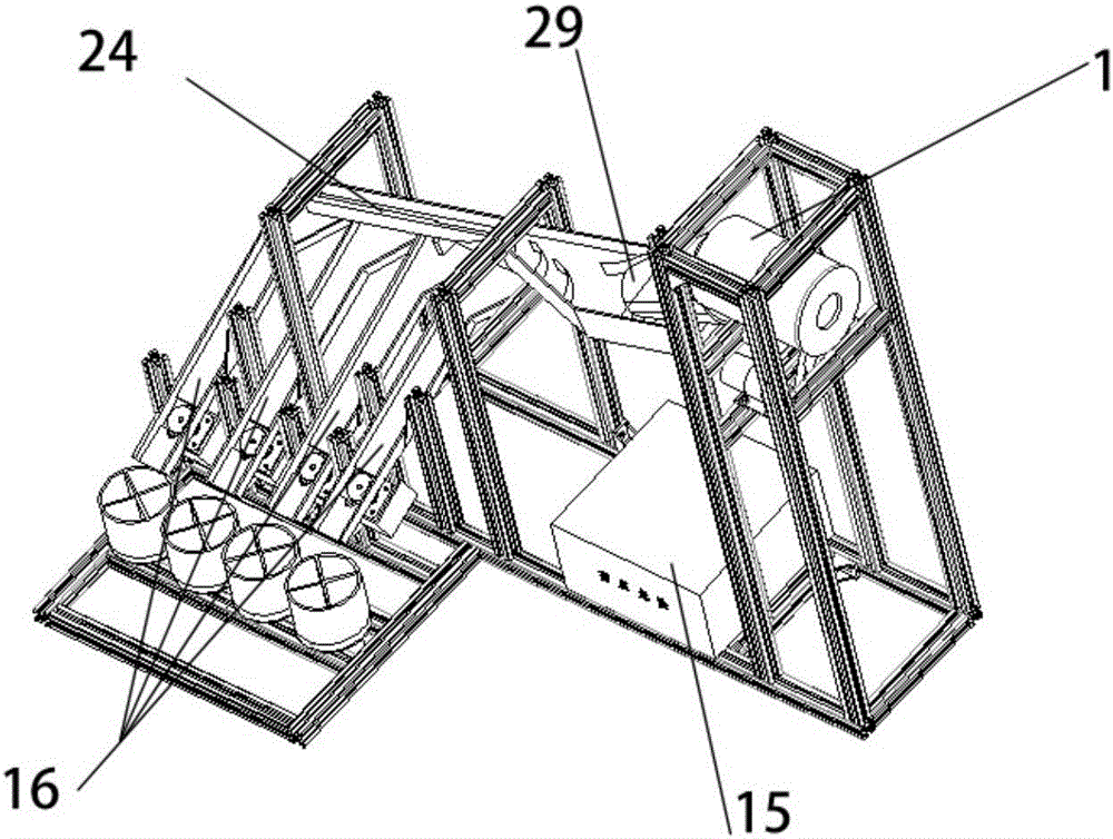 Slideway type automatic coin sorting packaging machine based on overturning effect