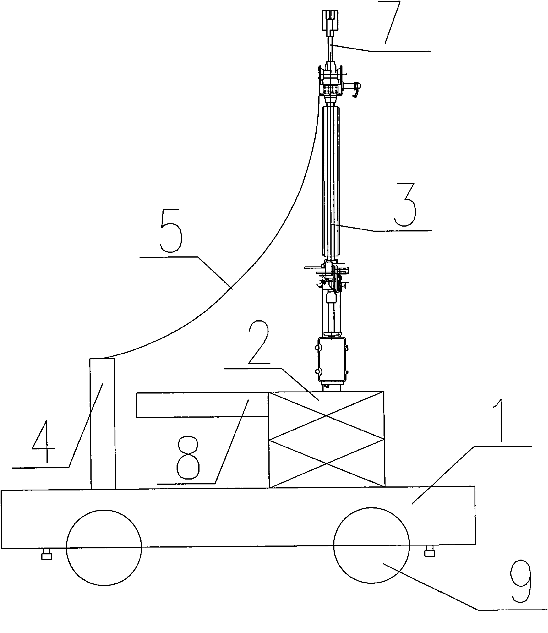 Monopole mobile bus connector