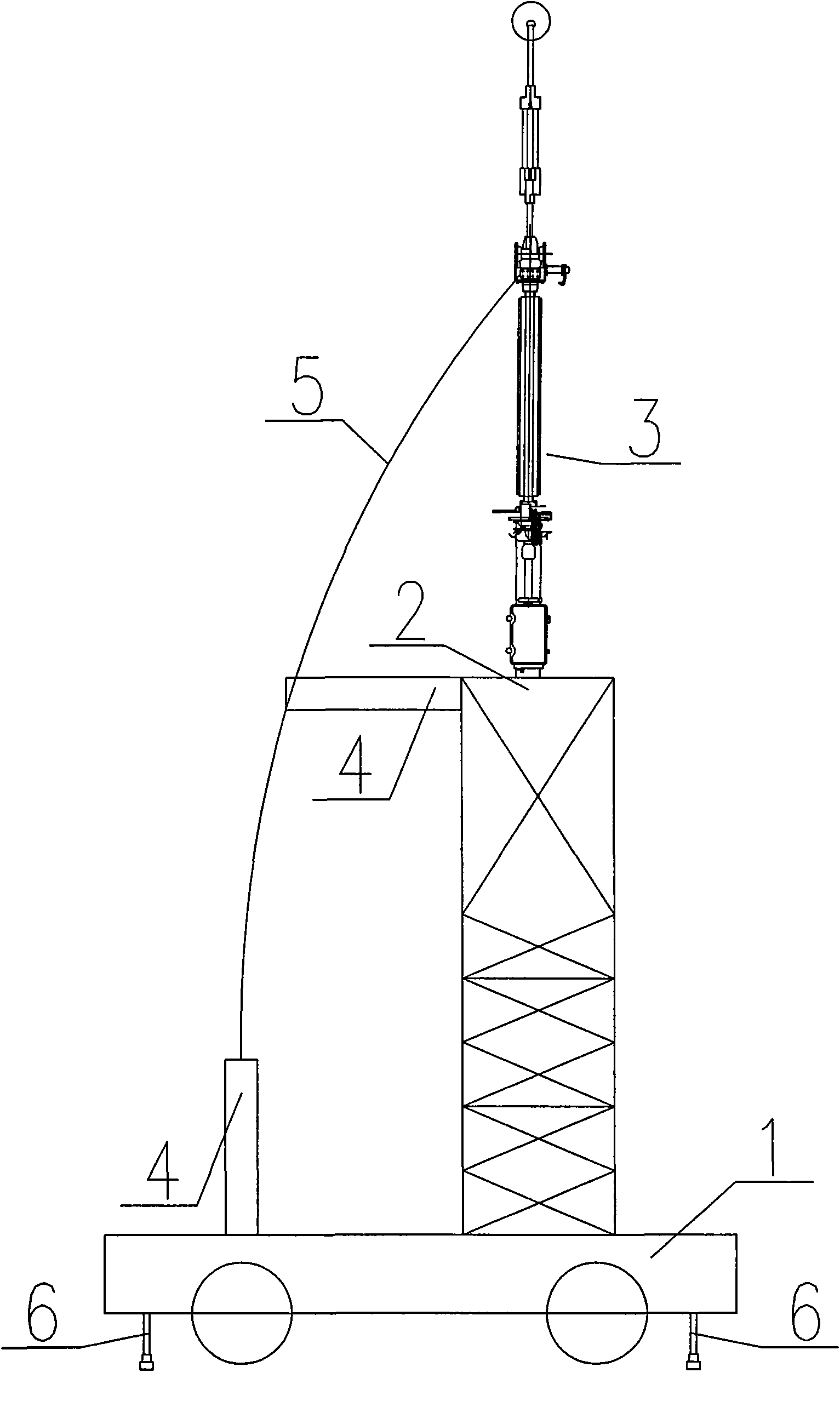 Monopole mobile bus connector