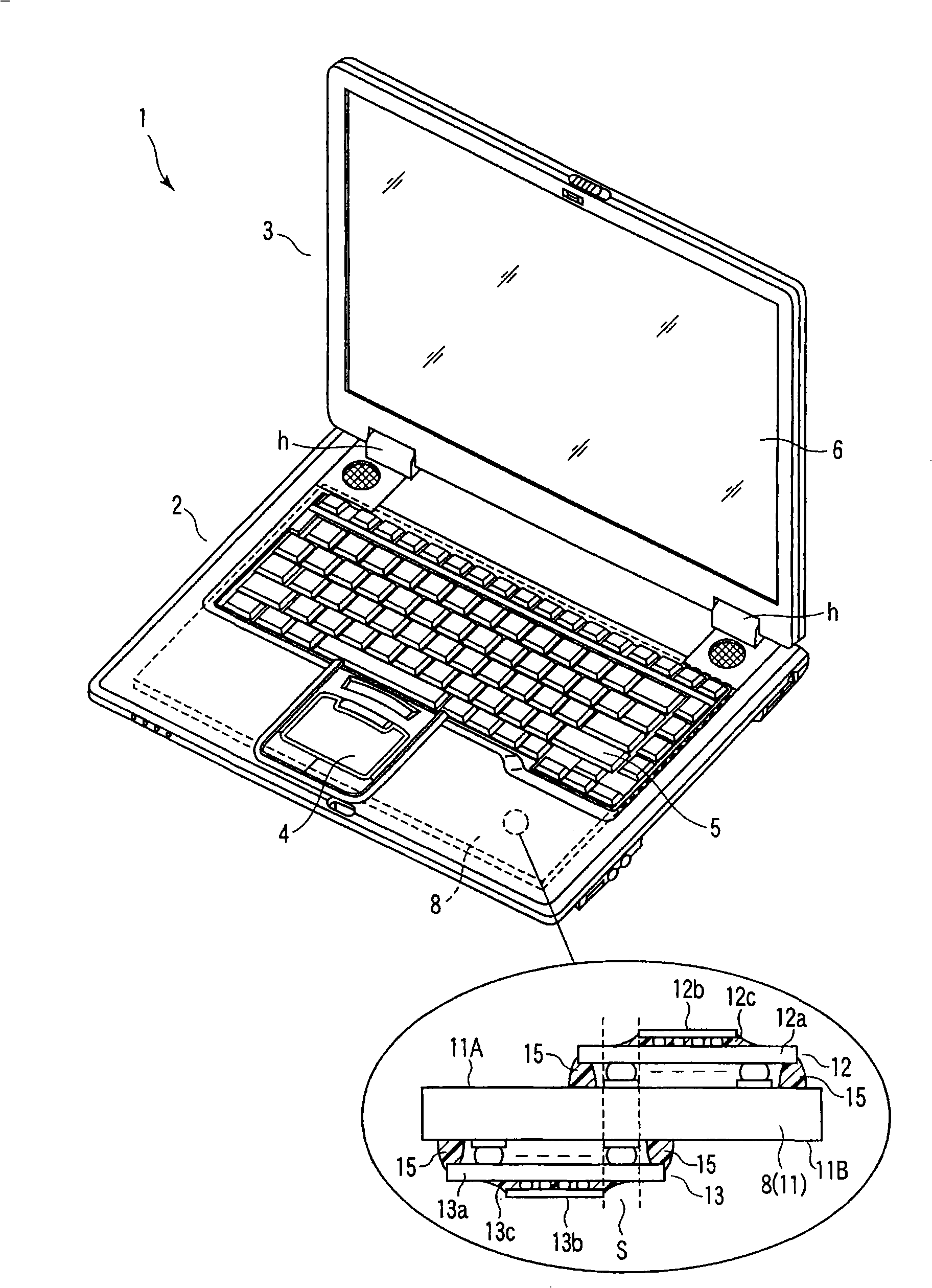 Printed circuit board, electronic member mounting method and electronic device