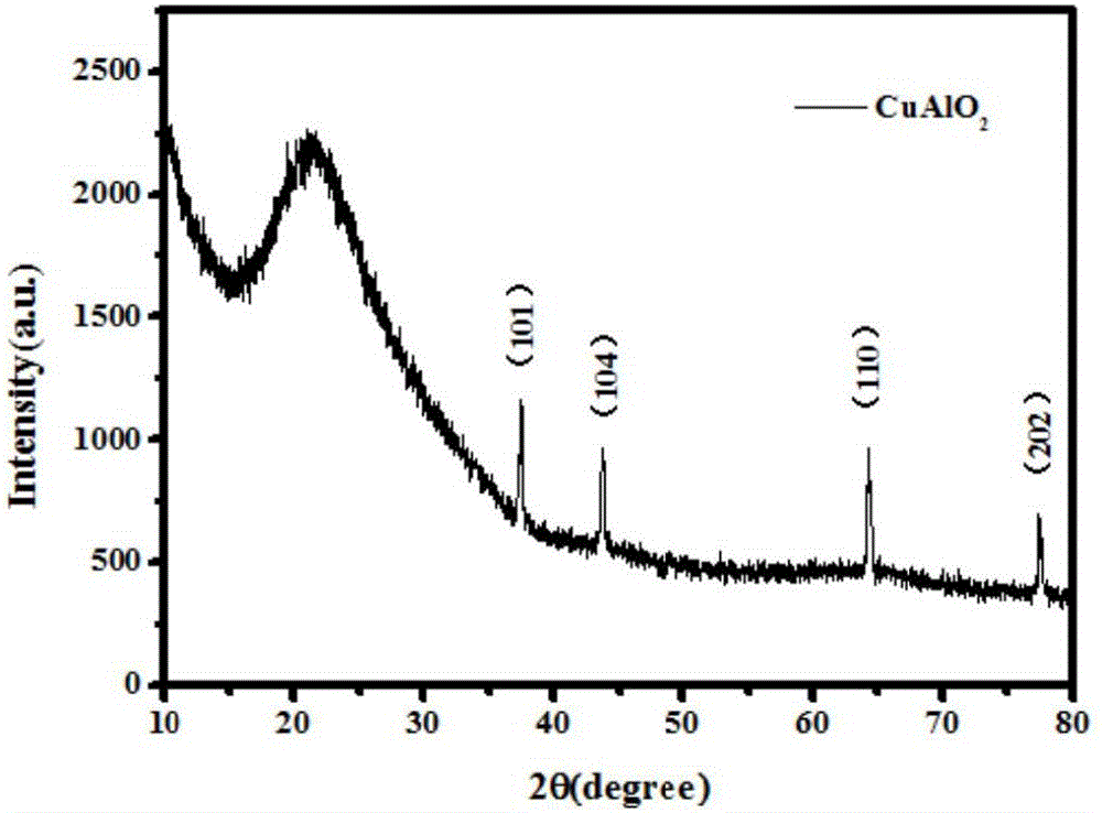 Preparation method of solar blind type ultraviolet detector based on Ga2O3/CuAlO2 heterojunction