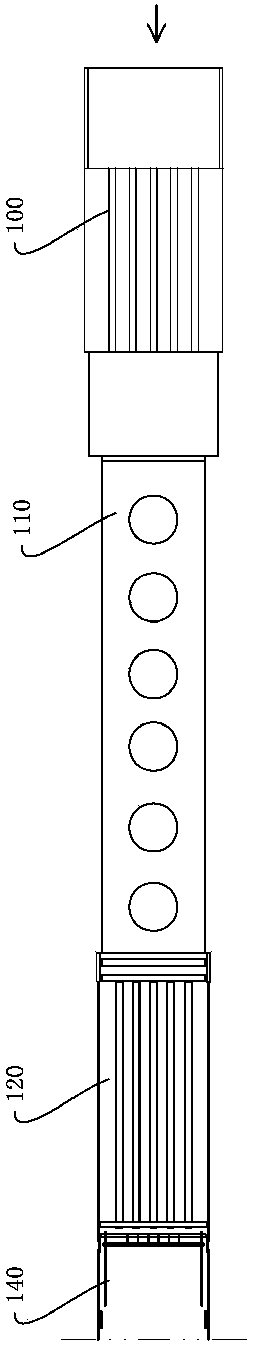 Linkage production method and linkage production line of color-printing corrugated case