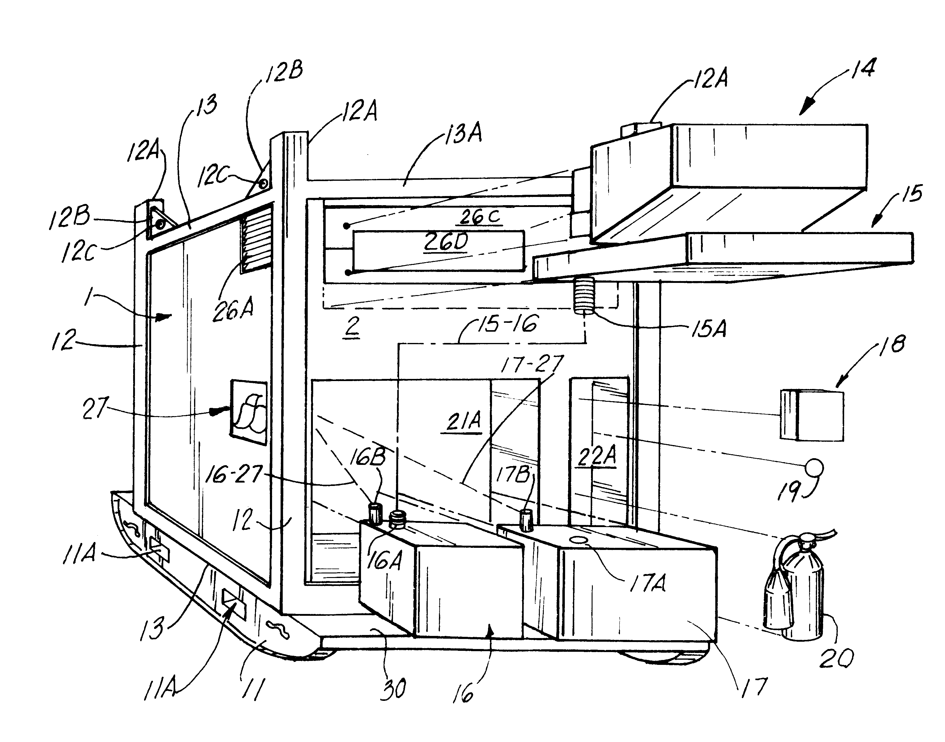 Transportable, self-contained, refrigeration system