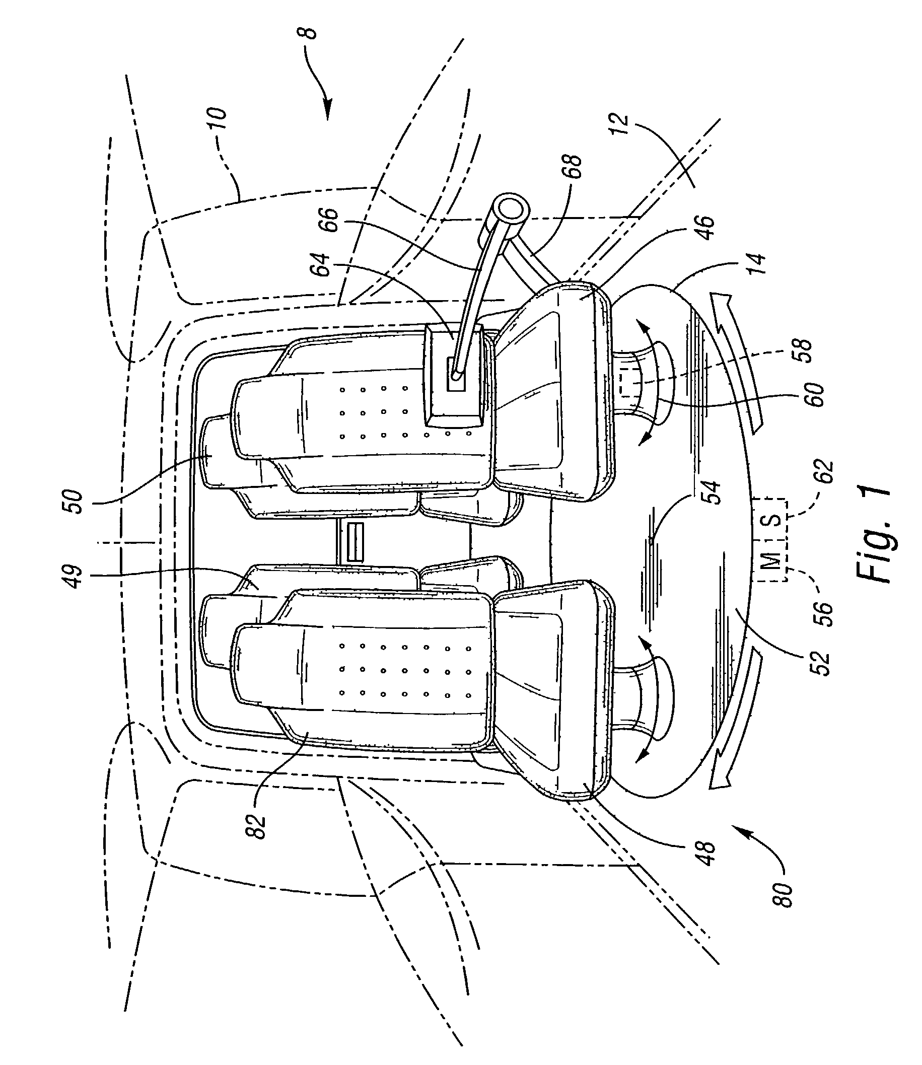 Vehicle having a movable driving position