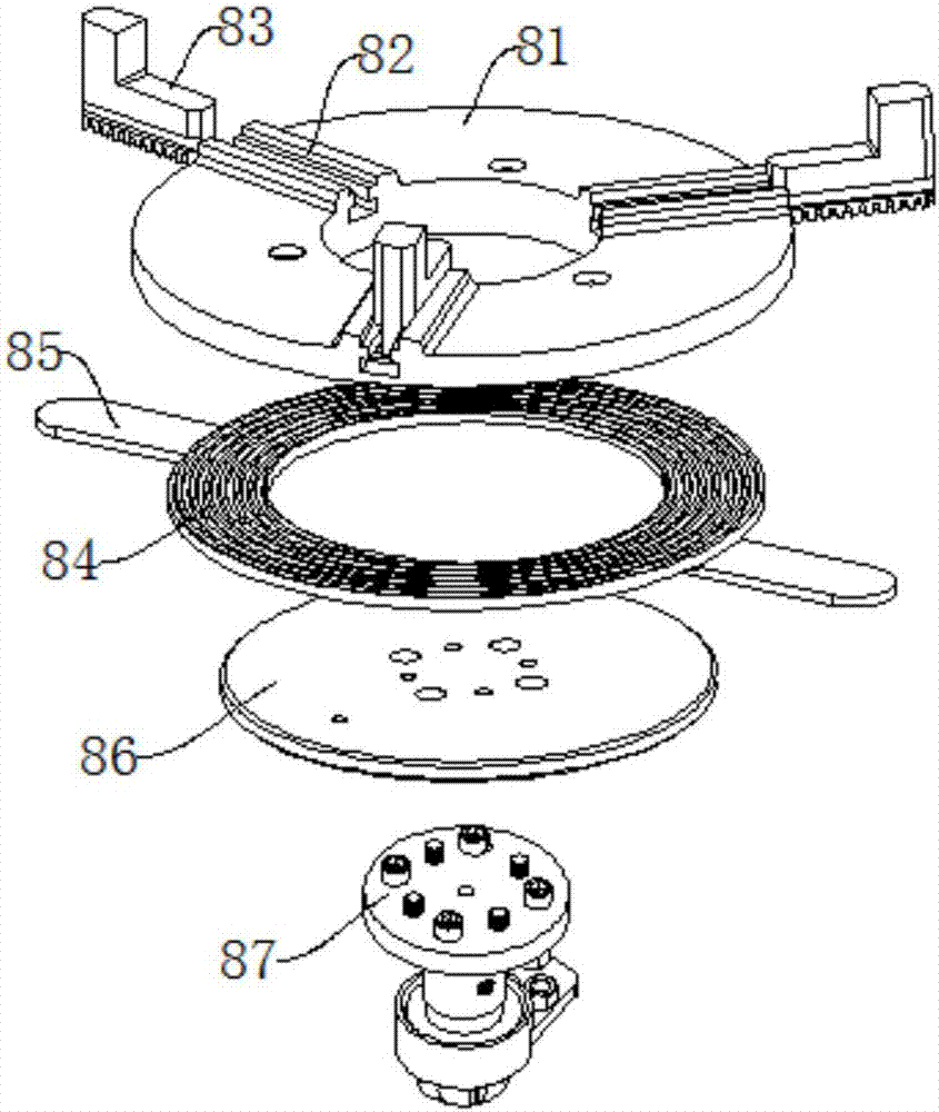 Plasma spraying turnplate