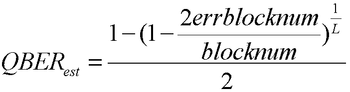 Error code negotiation method and device for discrete quantum key distribution system