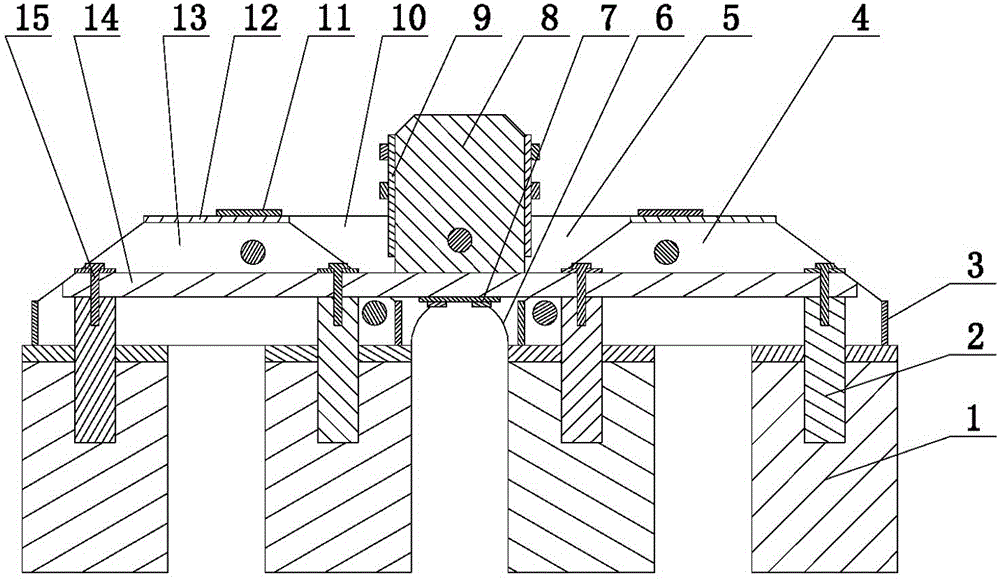 High-electric-conductive anode assembly effectively solving inward-bending deformation