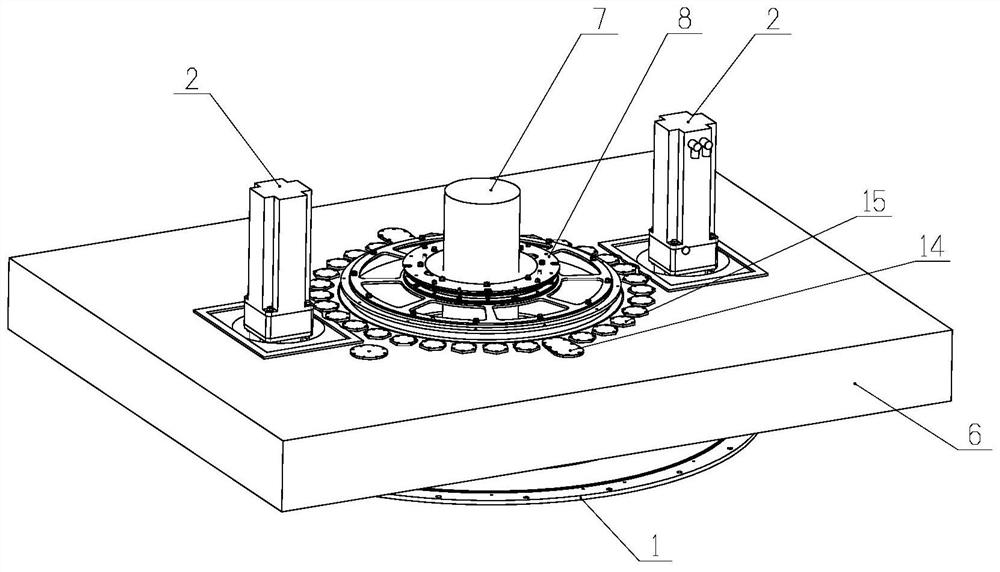 Vehicle-mounted antenna turntable with low main body profile