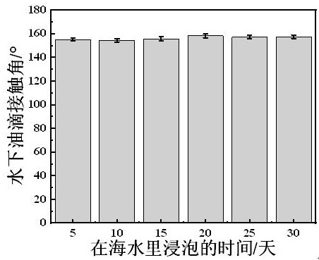 Method for rapidly preparing underwater super-oleophobic anticorrosive coating