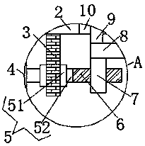 Battery storage device for new energy automobile with heat radiation function