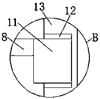 Battery storage device for new energy automobile with heat radiation function