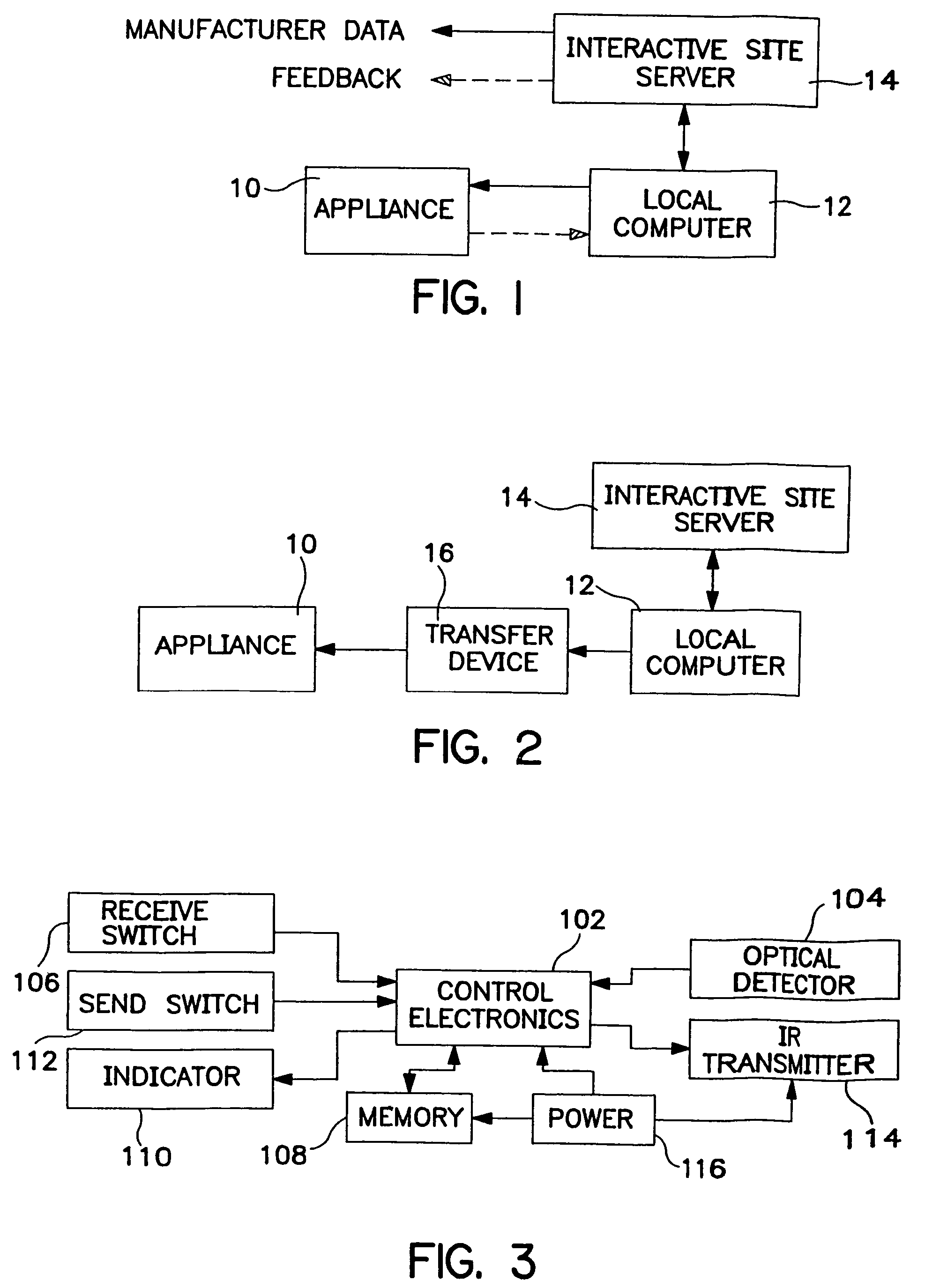 Method and apparatus for setting programmable features of an appliance