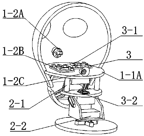 Assistant management robot head device for community hospital department query and control