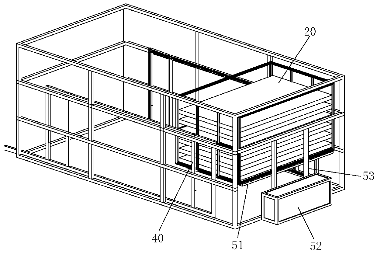 Prefabricated part stacking device