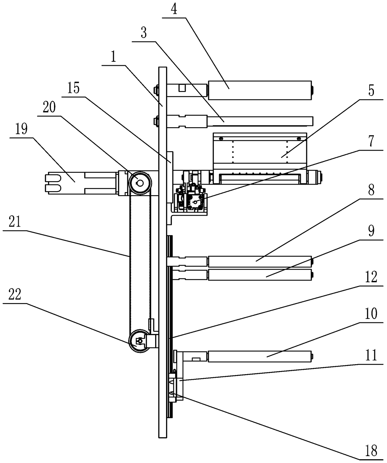 High-speed glue-free banded material splicing device