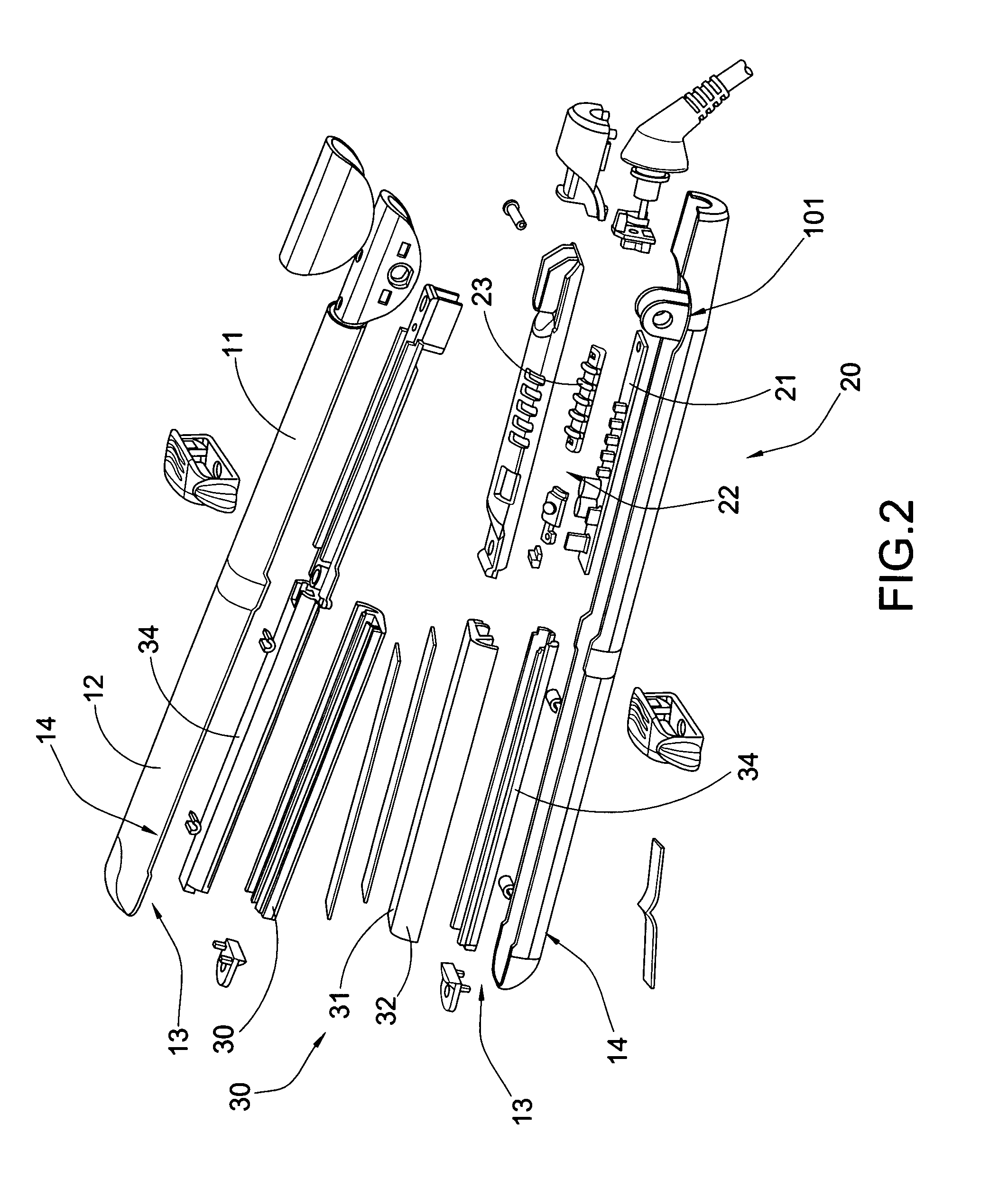 Hair straightening and curling device