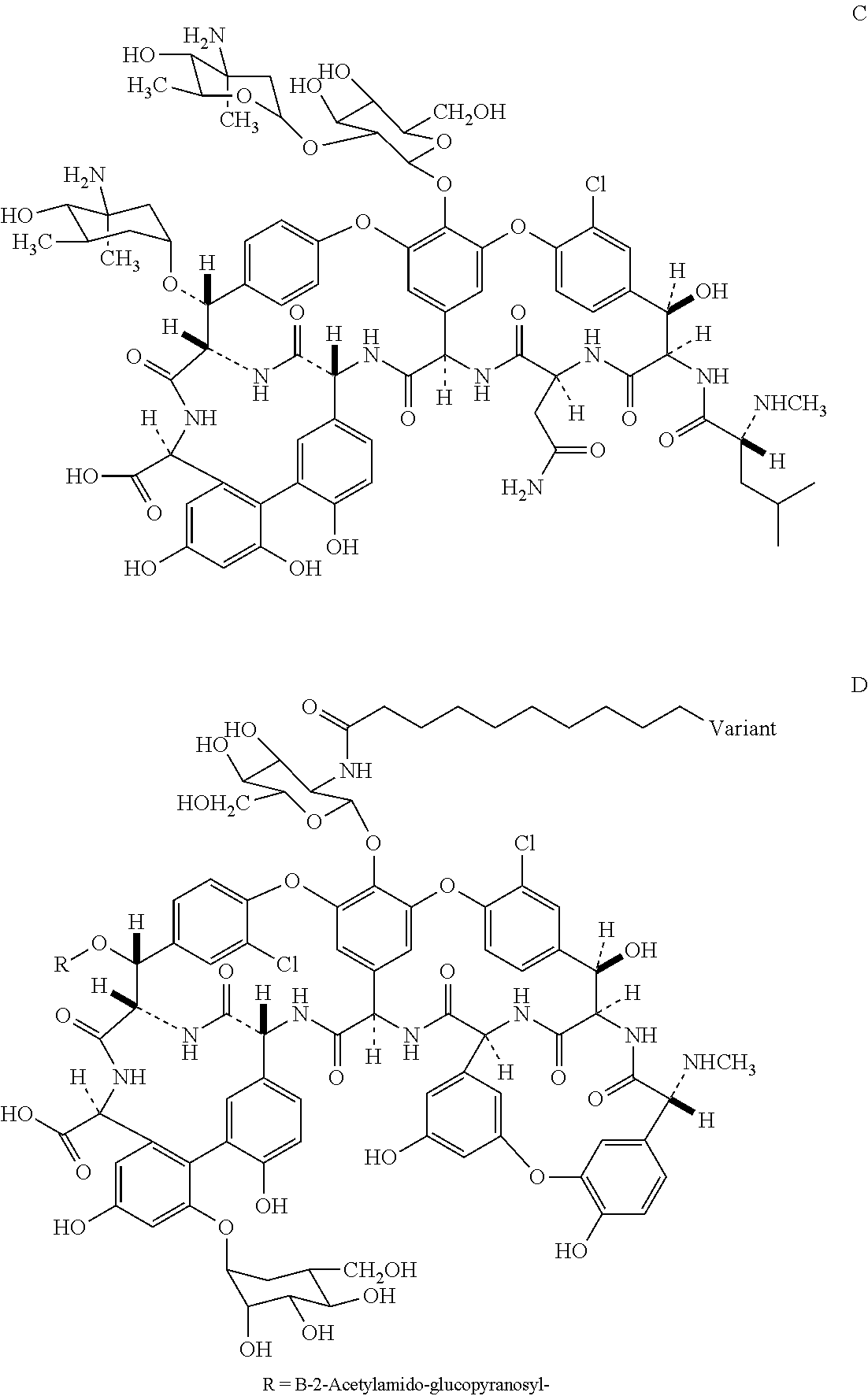 Novel semi-synthetic glycopeptides as antibacterial agents