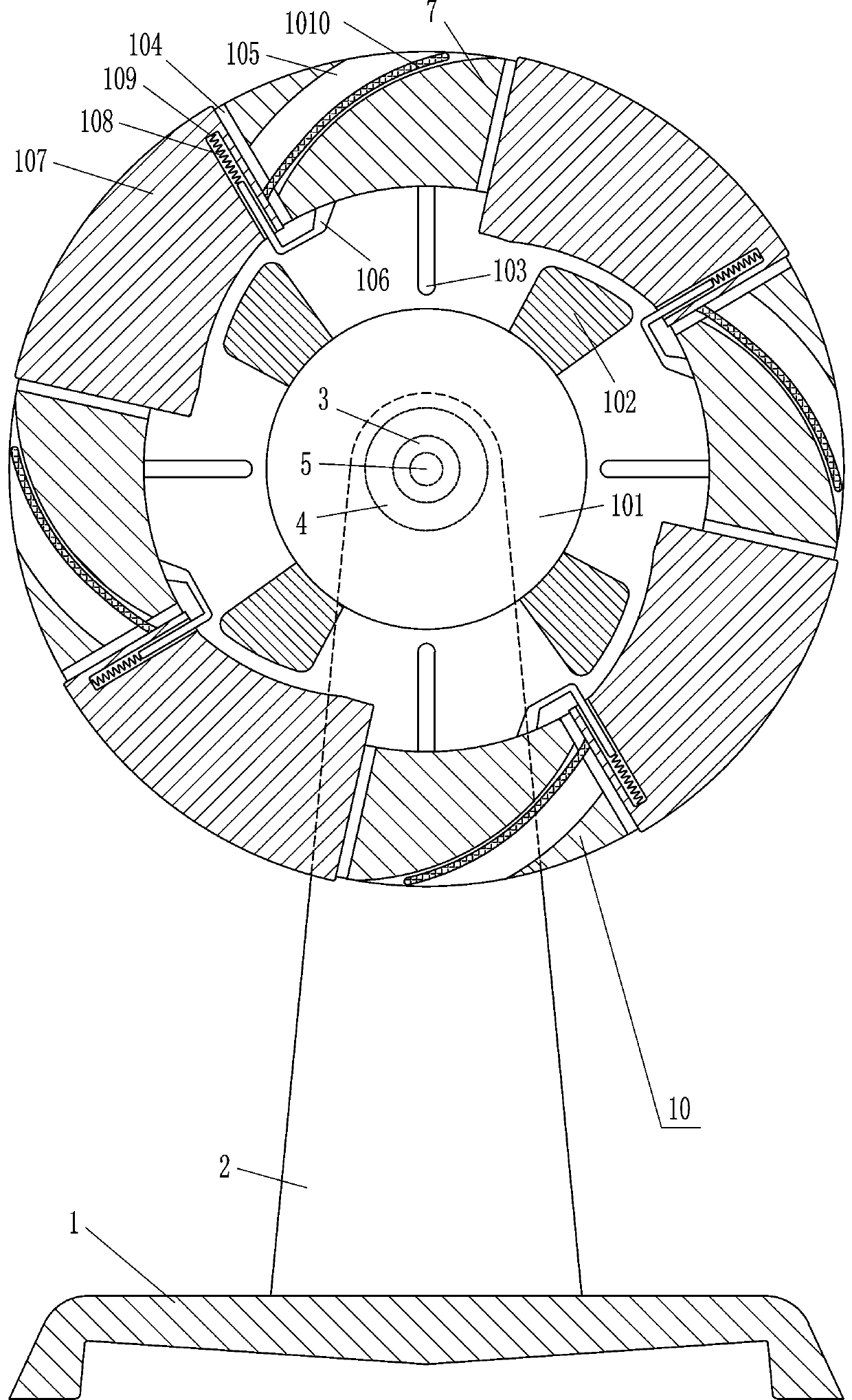 Waste cable winding device