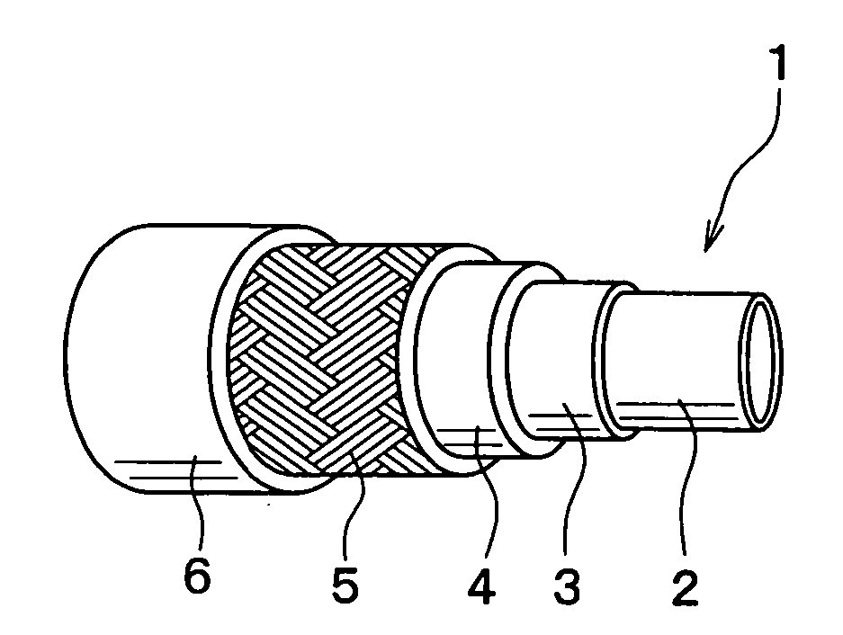 Refrigerant transporting hose and manufacturing method therefor