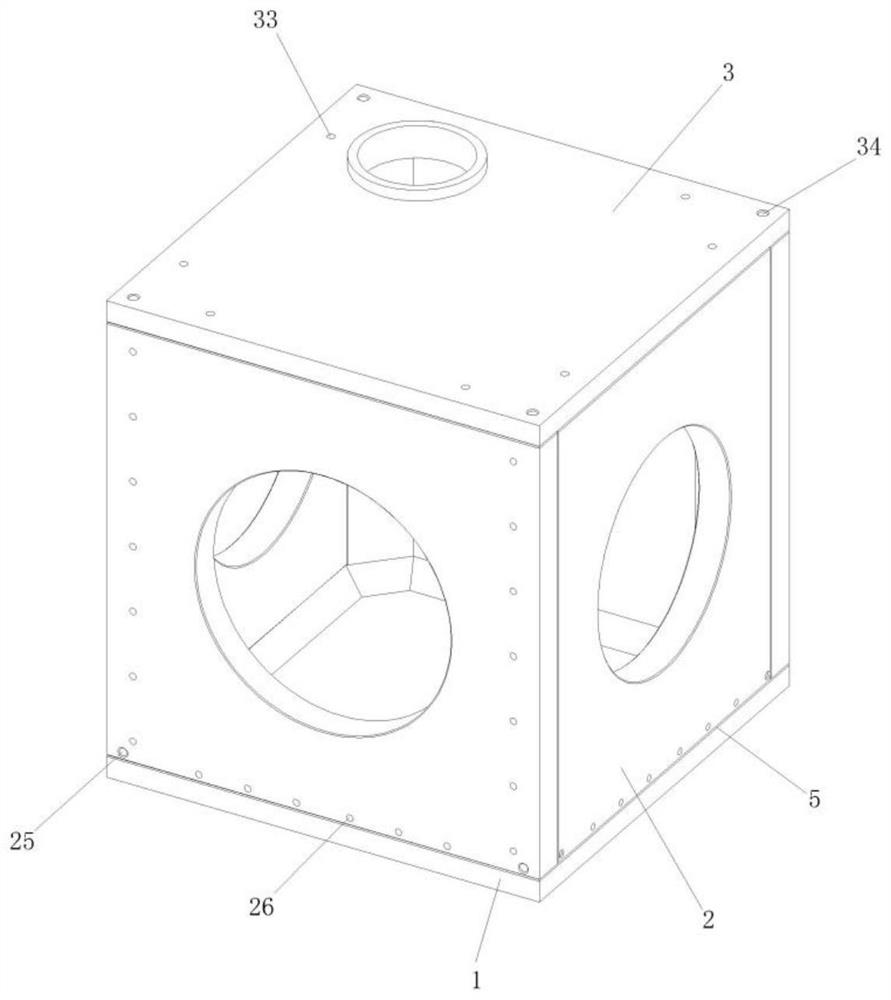 Concrete prefabricating grouting sealing assembly inspection well