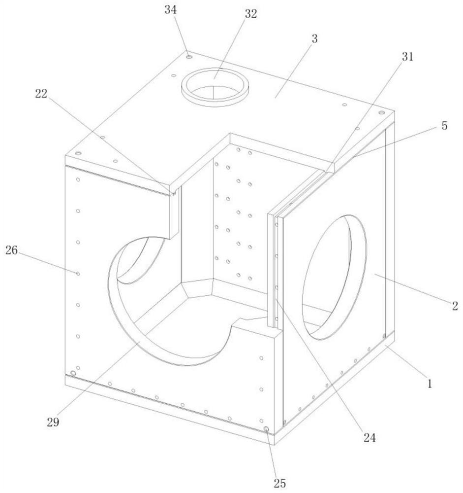 Concrete prefabricating grouting sealing assembly inspection well