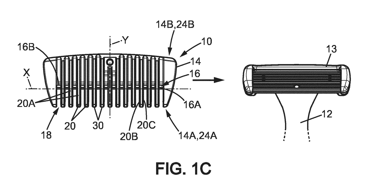 A trimming blade head and a razor comprising a razor handle and such a trimming blade head