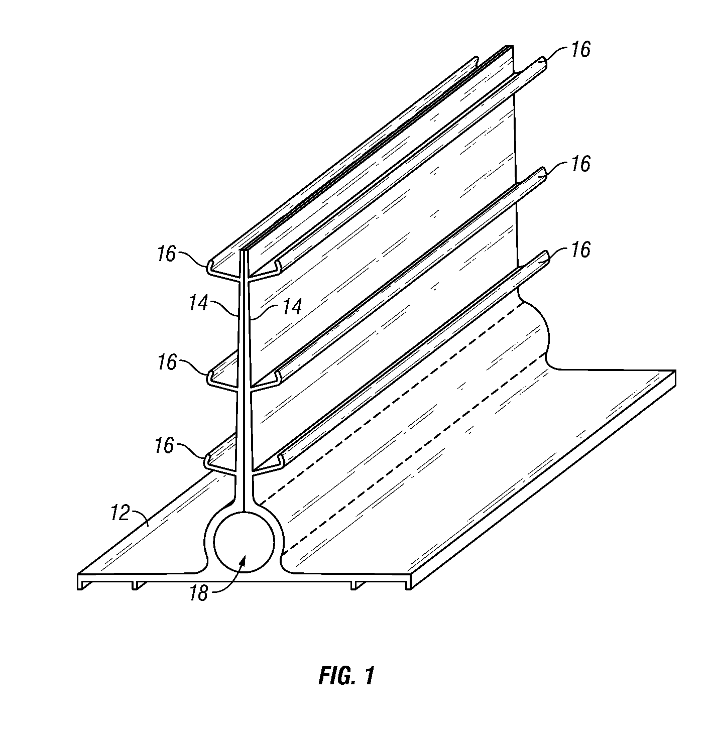 Concrete crack inducer with drainage channel