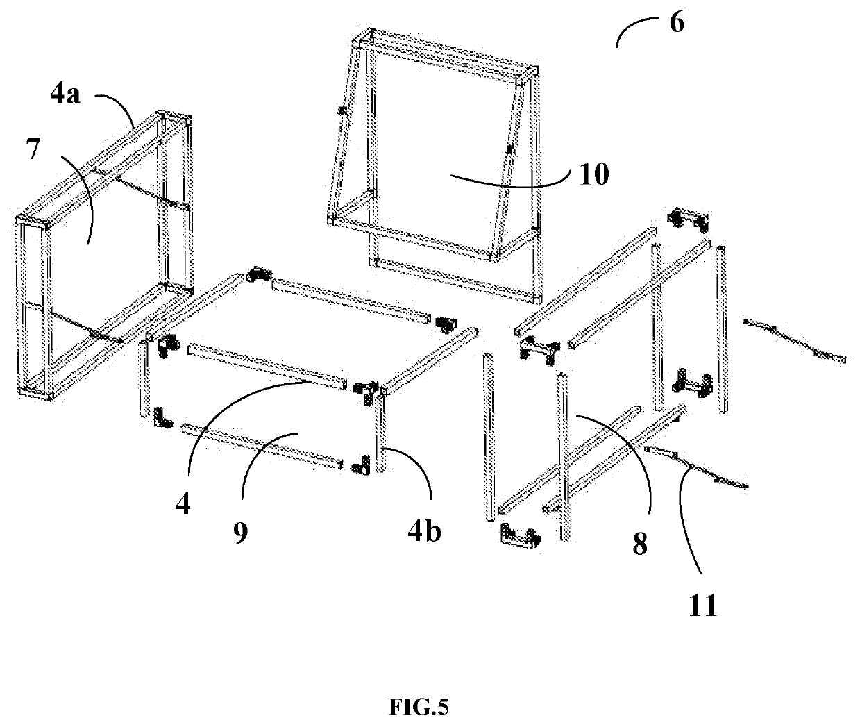 Kind of outdoor furniture with a non-welded and quick-installed structure