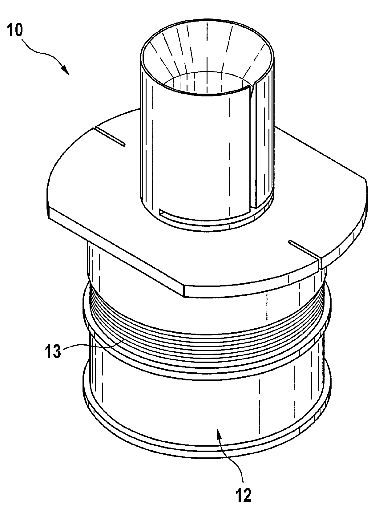 Method for creating a puncture wound and handheld apparatus suitable therefor