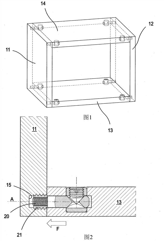 Concealed joints for components of furniture and decorative objects