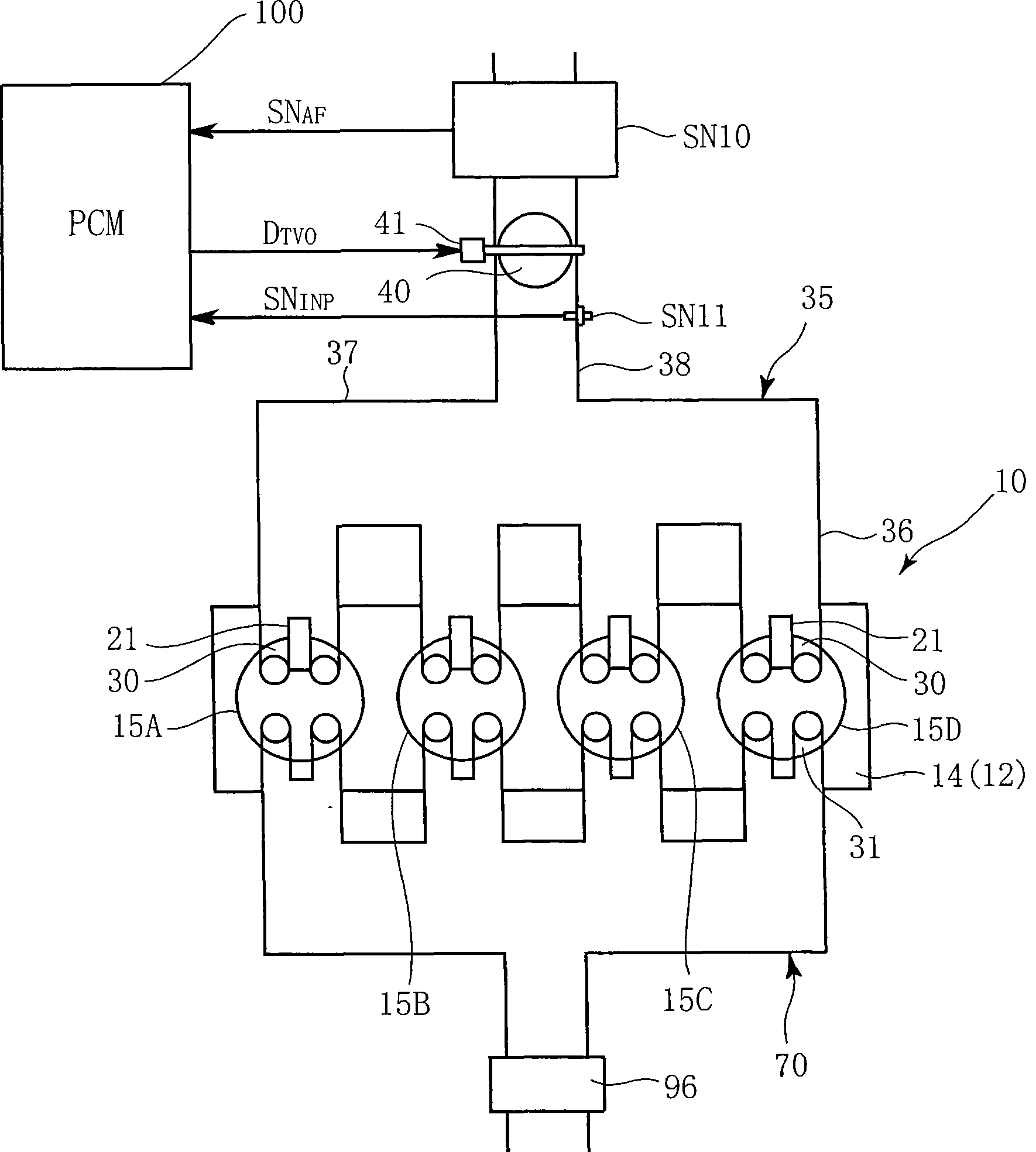 Control method for internal combustion engine system, and internal combustion engine system