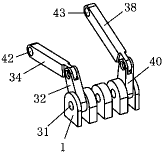 A simple high-load forklift driven by multi-unit connecting rods