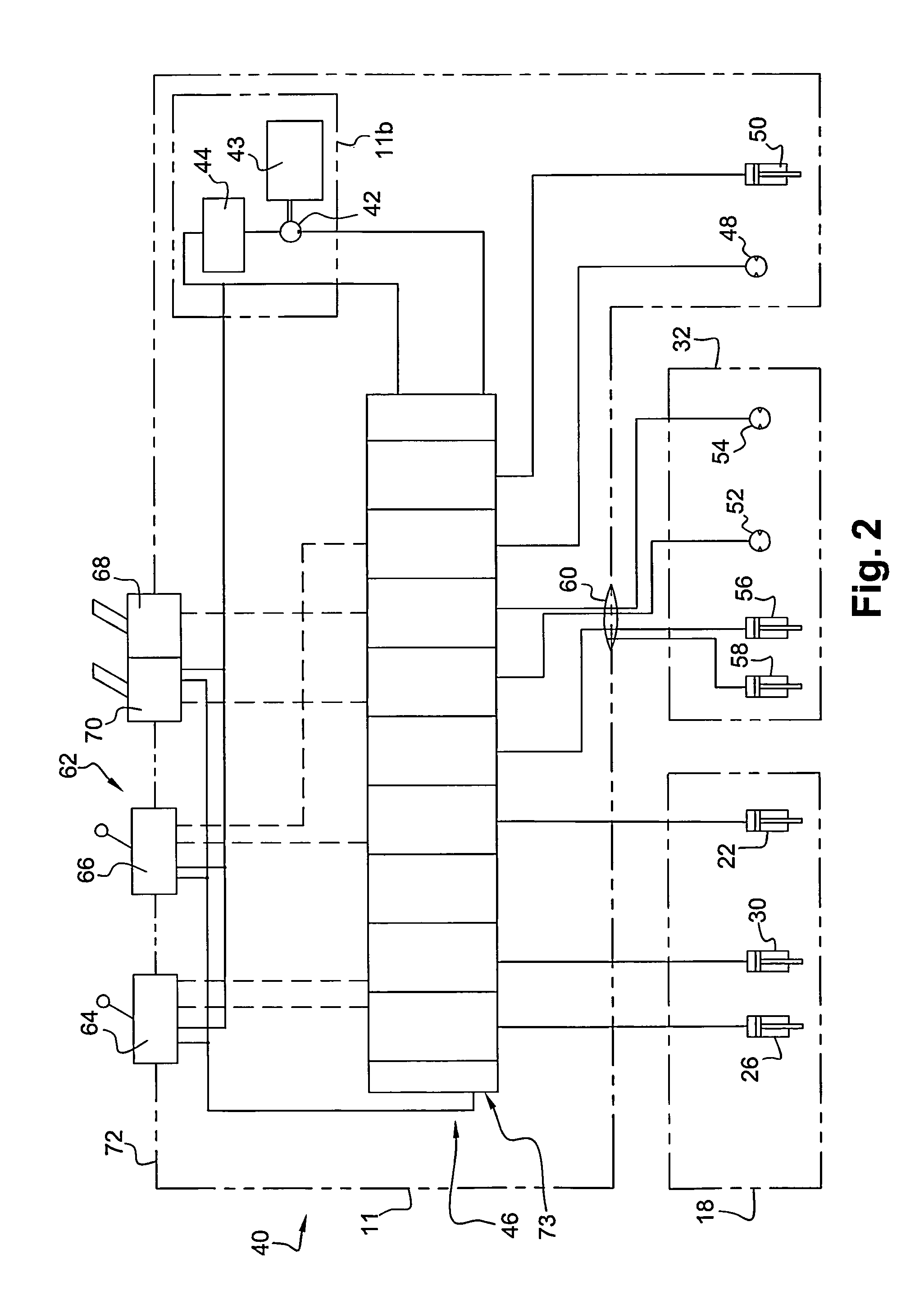 Excavator and process for assembling or dissassembling such excavator