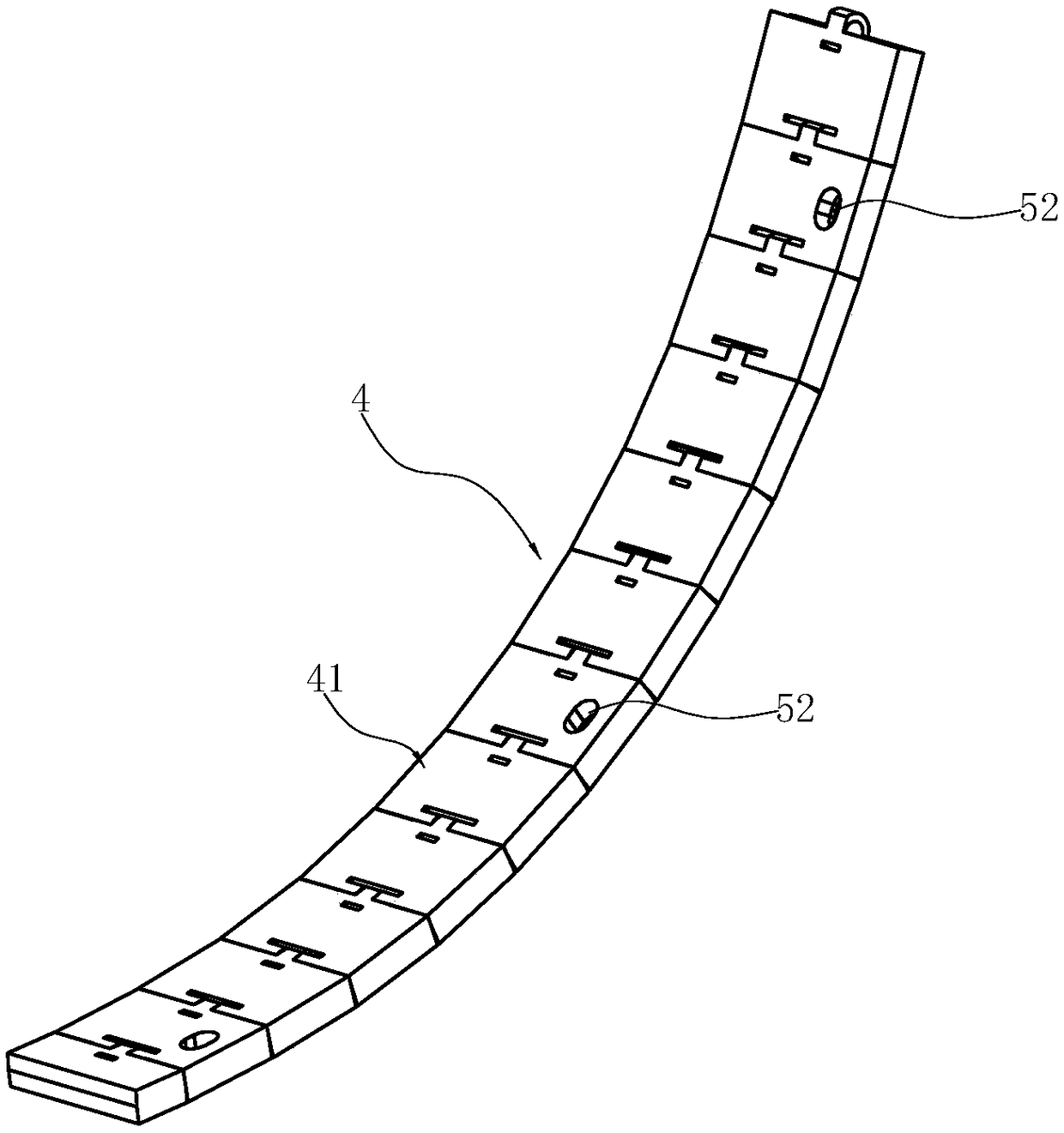 Massaging machine core walking rail and massaging chair