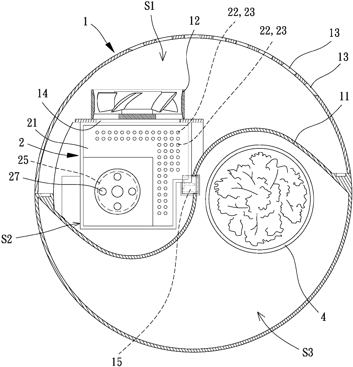 Double-filter type air purifying device